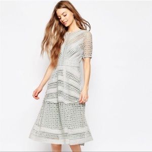 ASOS Premium Occasion Lace Crochet Dress